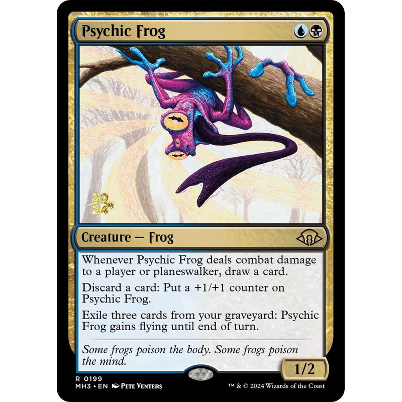Psychic Frog [Modern Horizons 3 Prerelease Promos]