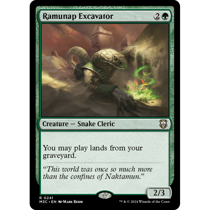 Ramunap Excavator (Ripple Foil) [Modern Horizons 3 Commander]