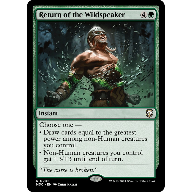 Return of the Wildspeaker (Ripple Foil) [Modern Horizons 3 Commander]