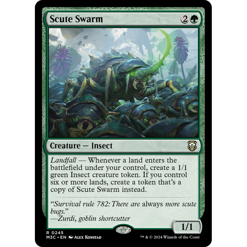 Scute Swarm (Ripple Foil) [Modern Horizons 3 Commander]