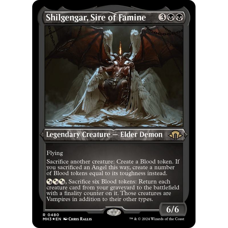 Shilgengar, Sire of Famine (Foil Etched) [Modern Horizons 3]