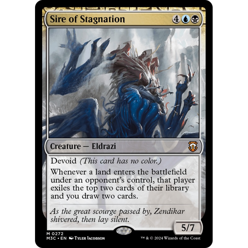 Sire of Stagnation (Ripple Foil) [Modern Horizons 3 Commander]