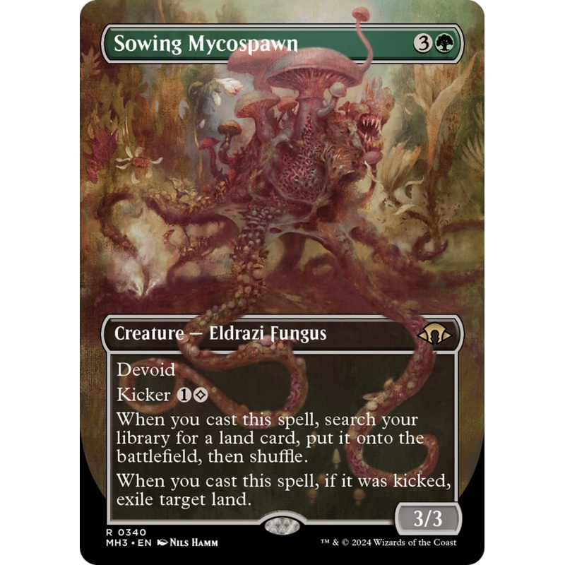 Sowing Mycospawn (Borderless) [Modern Horizons 3]