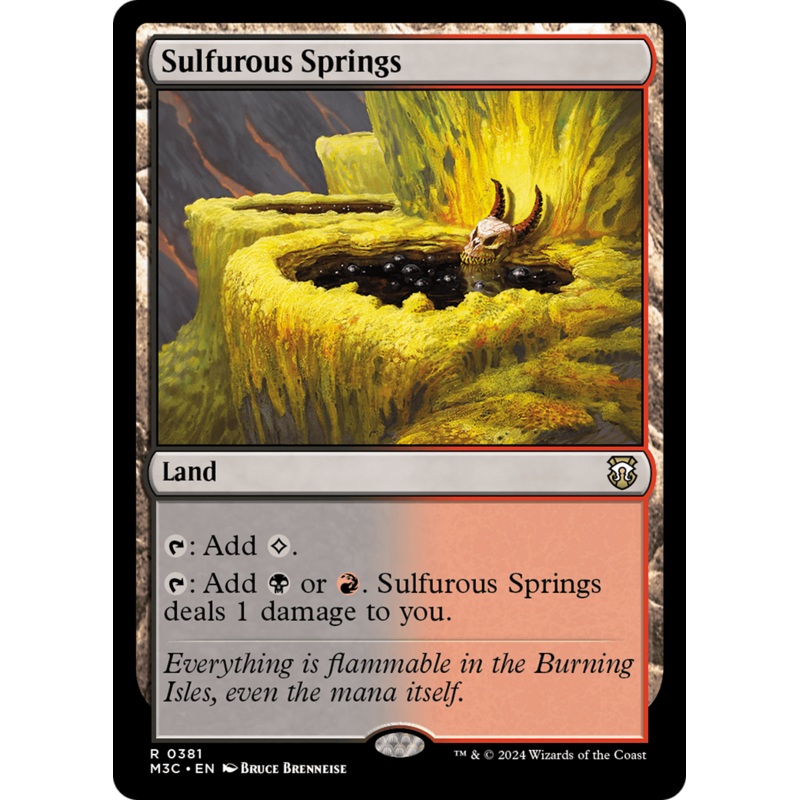 Sulfurous Springs (Ripple Foil) [Modern Horizons 3 Commander]
