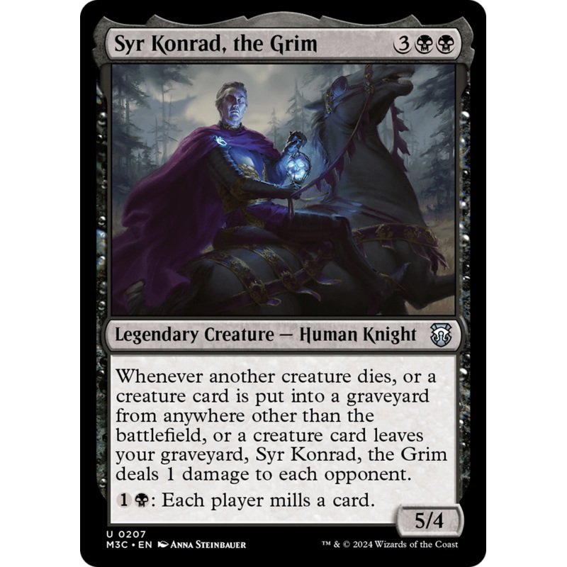 Syr Konrad, the Grim (Ripple Foil) [Modern Horizons 3 Commander]