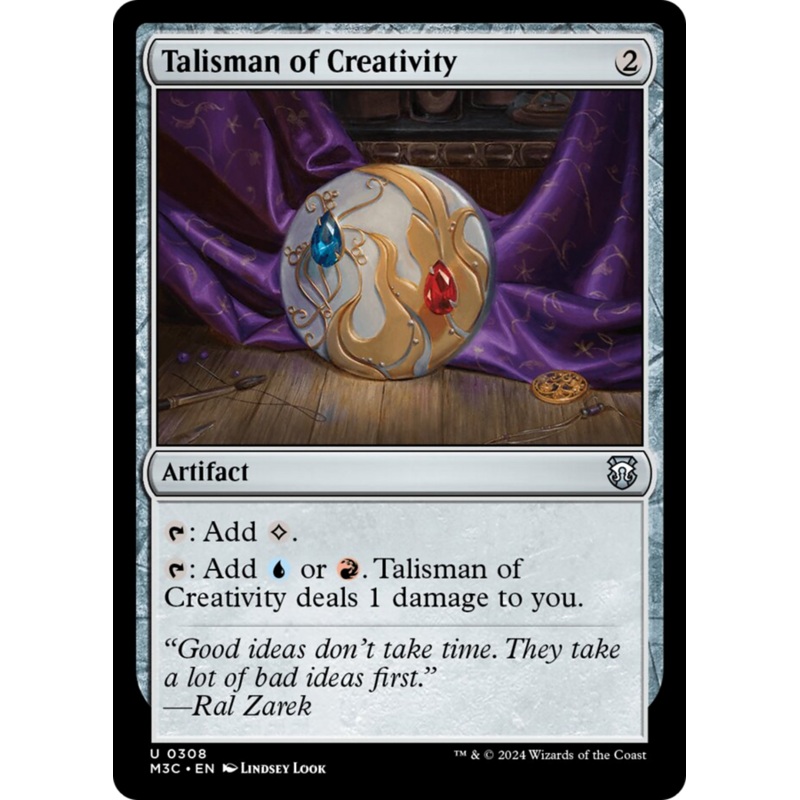 Talisman of Creativity (Ripple Foil) [Modern Horizons 3 Commander]