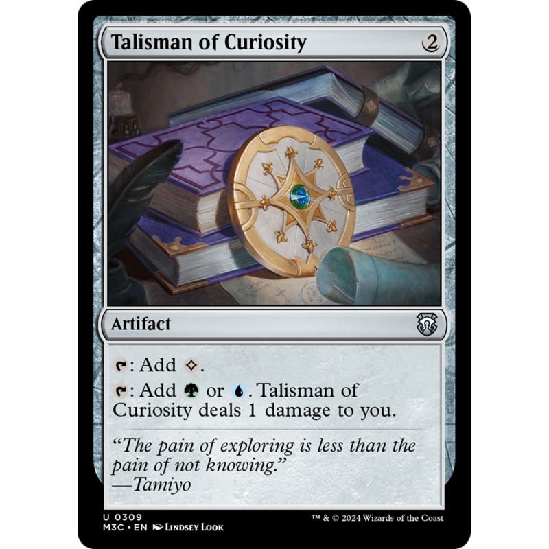 Talisman of Curiosity (Ripple Foil) [Modern Horizons 3 Commander]
