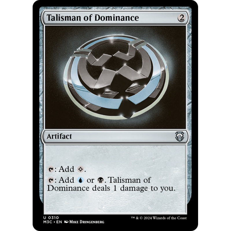 Talisman of Dominance (Ripple Foil) [Modern Horizons 3 Commander]