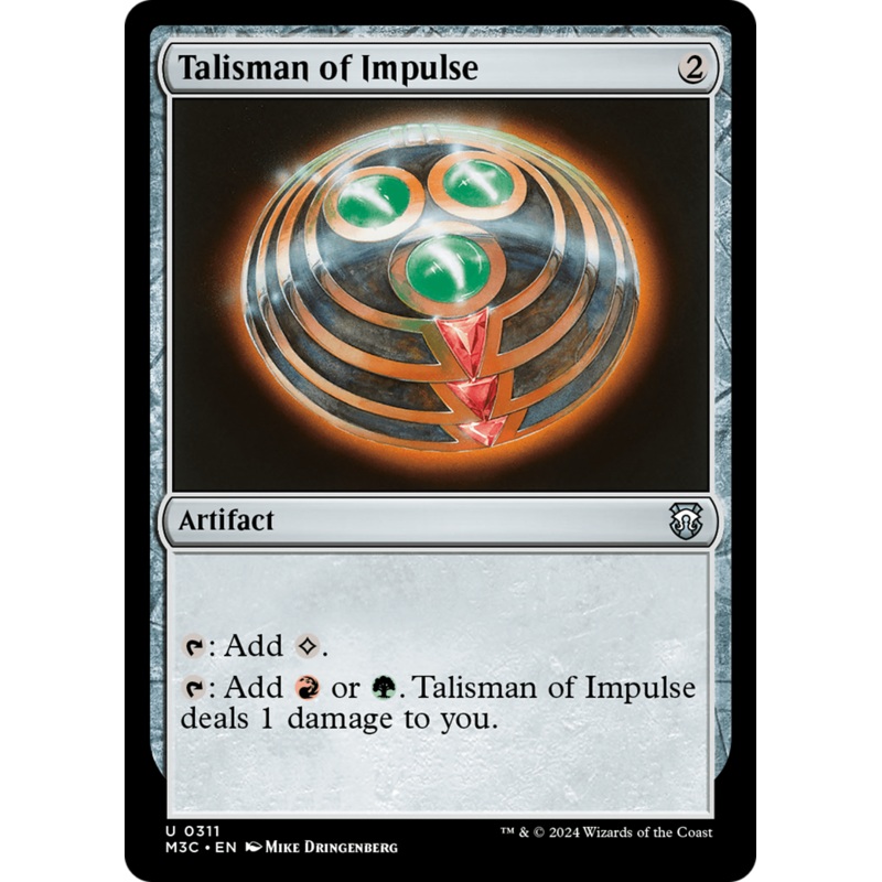 Talisman of Impulse (Ripple Foil) [Modern Horizons 3 Commander]