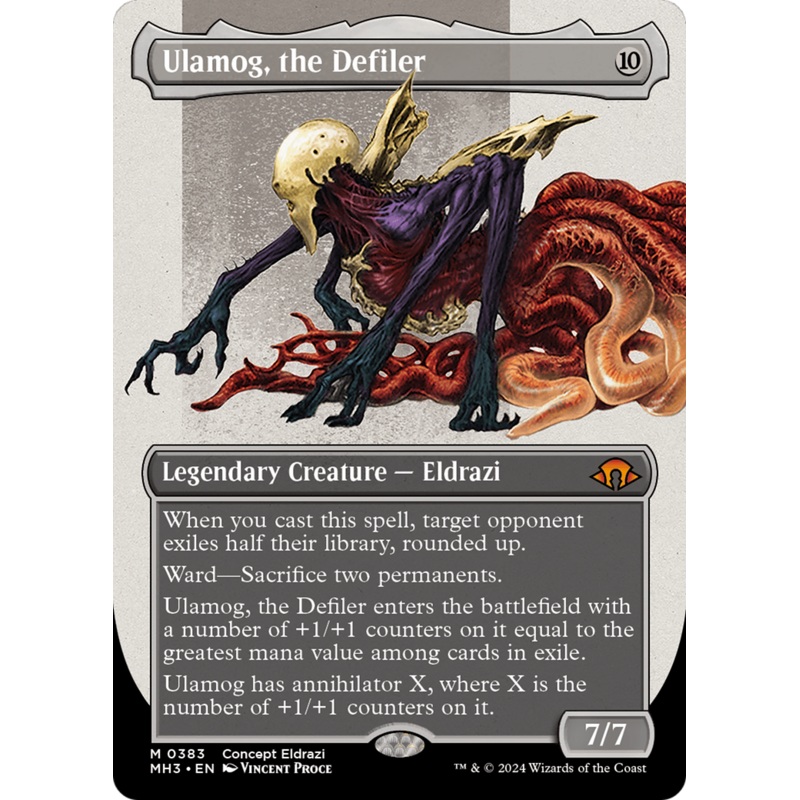 Ulamog, the Defiler (Borderless) (Serialized) [Modern Horizons 3]