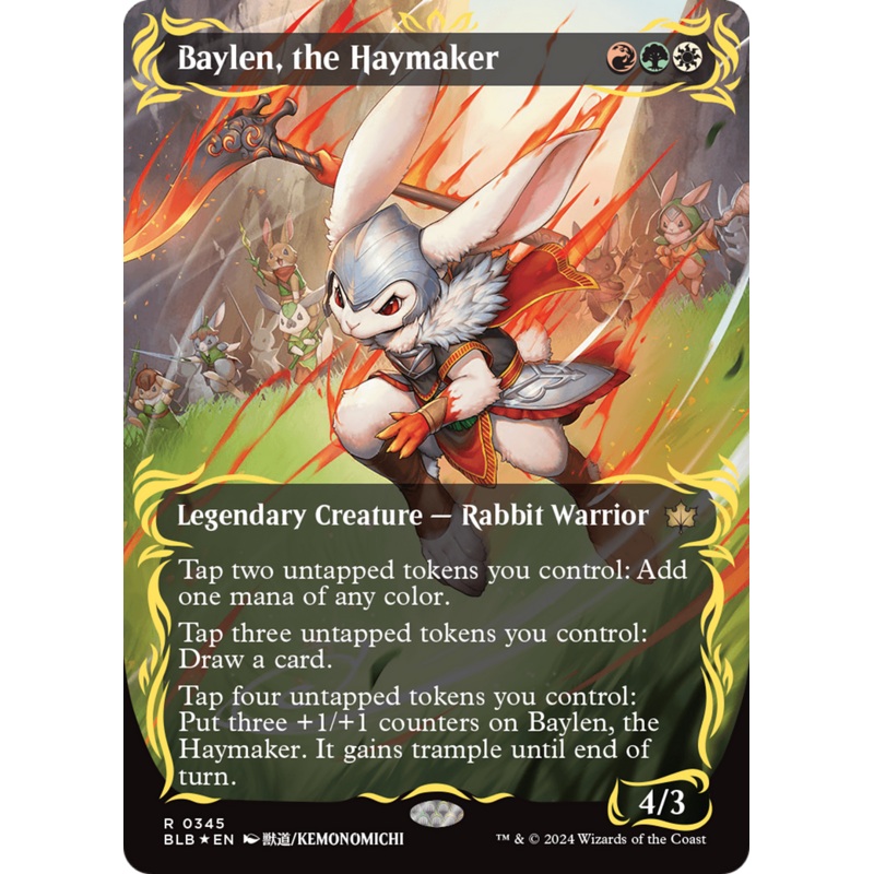 Baylen, the Haymaker (Raised Foil) [Bloomburrow]