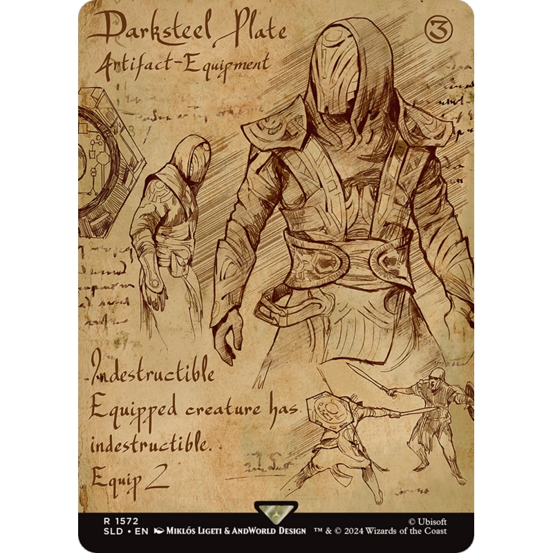 Darksteel Plate (Rainbow Foil) [Secret Lair Drop Series]