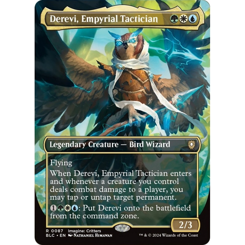 Derevi, Empyrial Tactician (Borderless) [Bloomburrow Commander]
