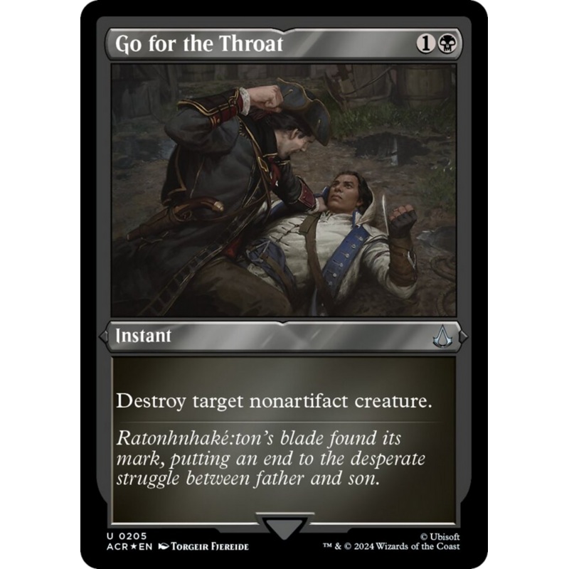Go for the Throat (Foil Etched) [Assassin's Creed]