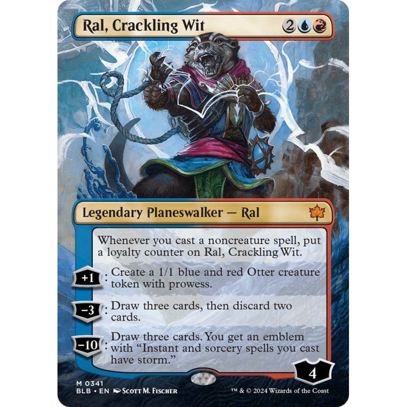 Ral, Crackling Wit (Borderless) [Bloomburrow]