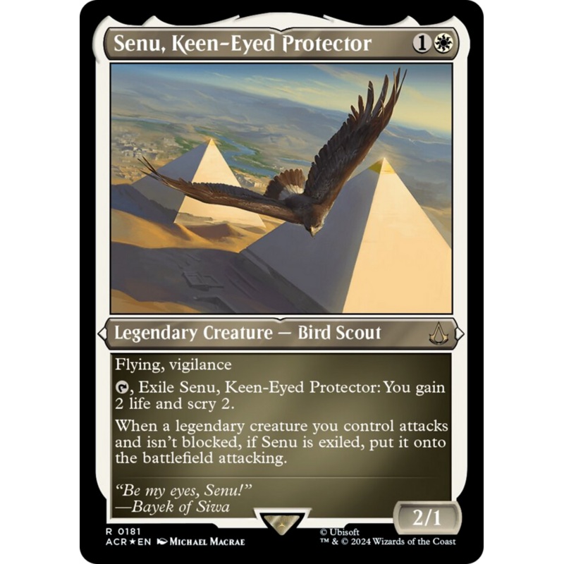 Senu, Keen-Eyed Protector (Foil Etched) [Assassin's Creed]