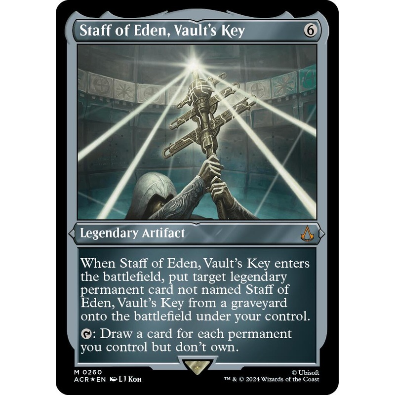 Staff of Eden, Vault's Key (Foil Etched) [Assassin's Creed]