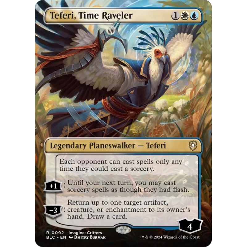 Teferi, Time Raveler (Borderless) [Bloomburrow Commander]