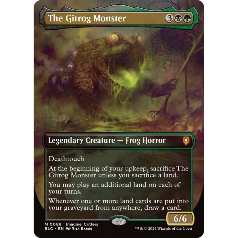 The Gitrog Monster (Borderless) [Bloomburrow Commander]