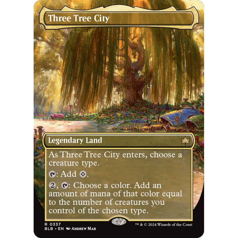 Three Tree City (Borderless) (0337) [Bloomburrow]