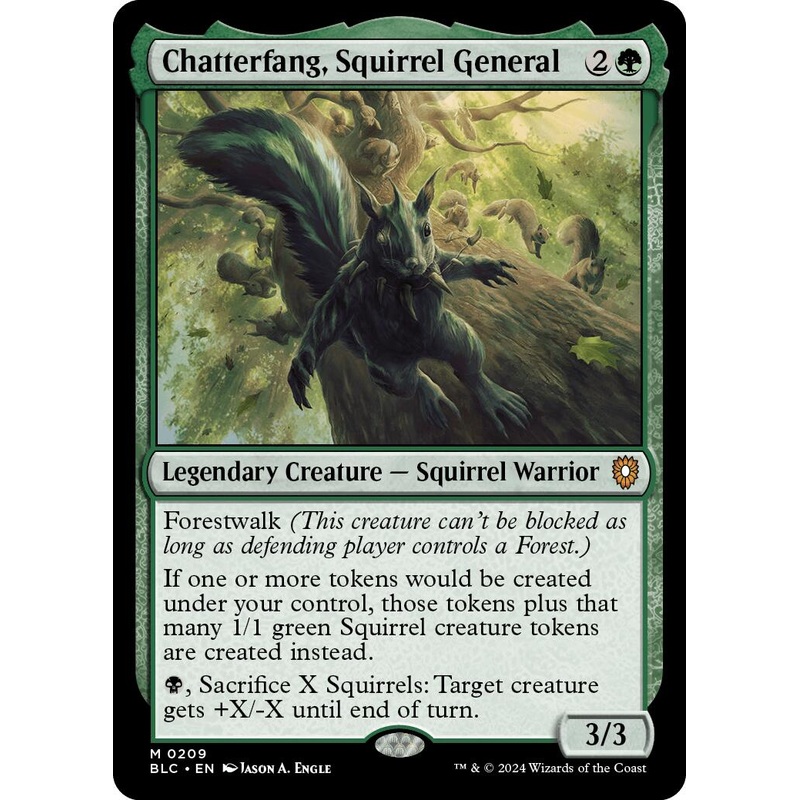 Chatterfang, Squirrel General [Bloomburrow Commander]