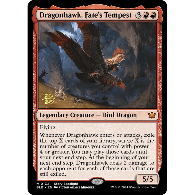 Dragonhawk, Fate's Tempest [Bloomburrow Prerelease Promos]