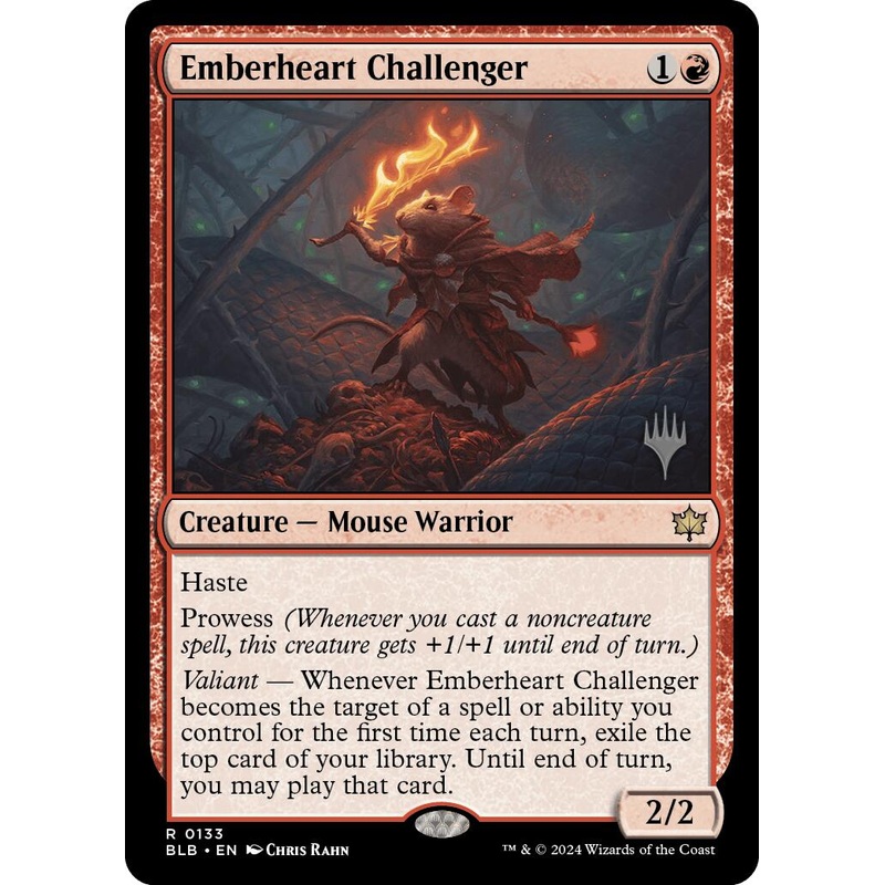 Emberheart Challenger (Promo Pack) [Bloomburrow Promos]