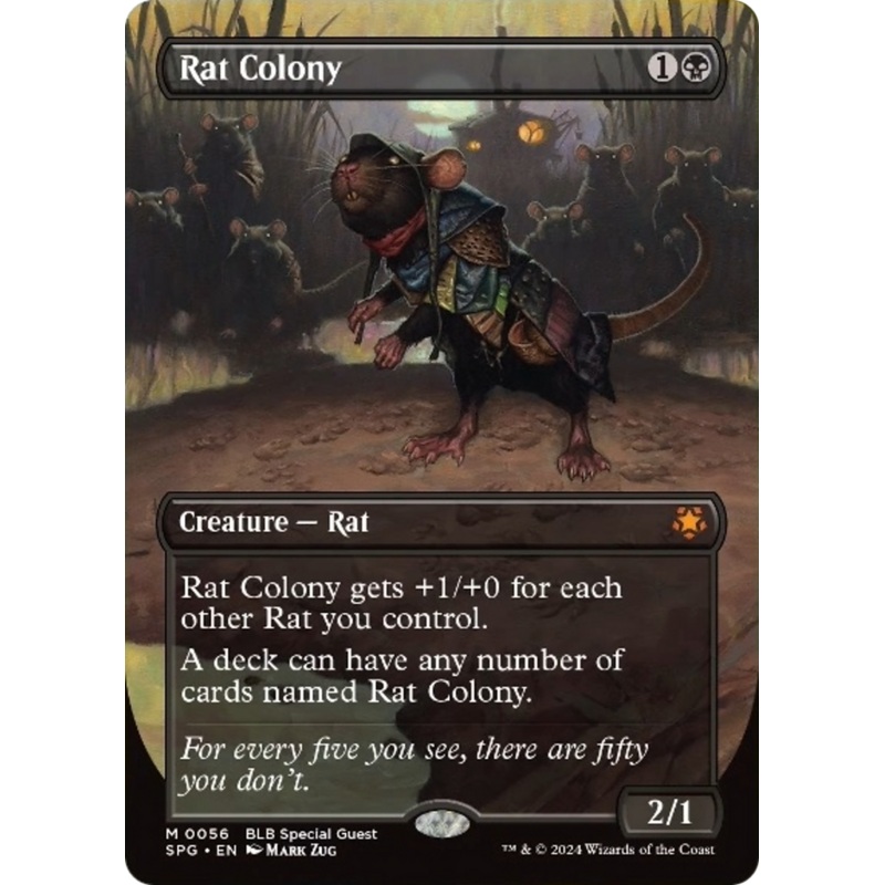 Rat Colony (Borderless) [Bloomburrow Special Guests]
