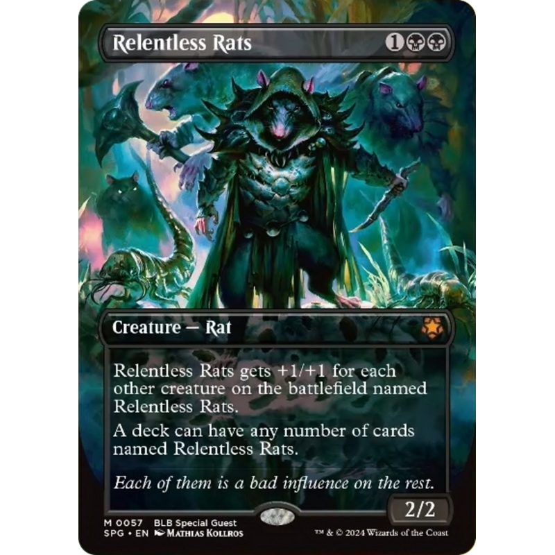 Relentless Rats (Borderless) [Bloomburrow Special Guests]