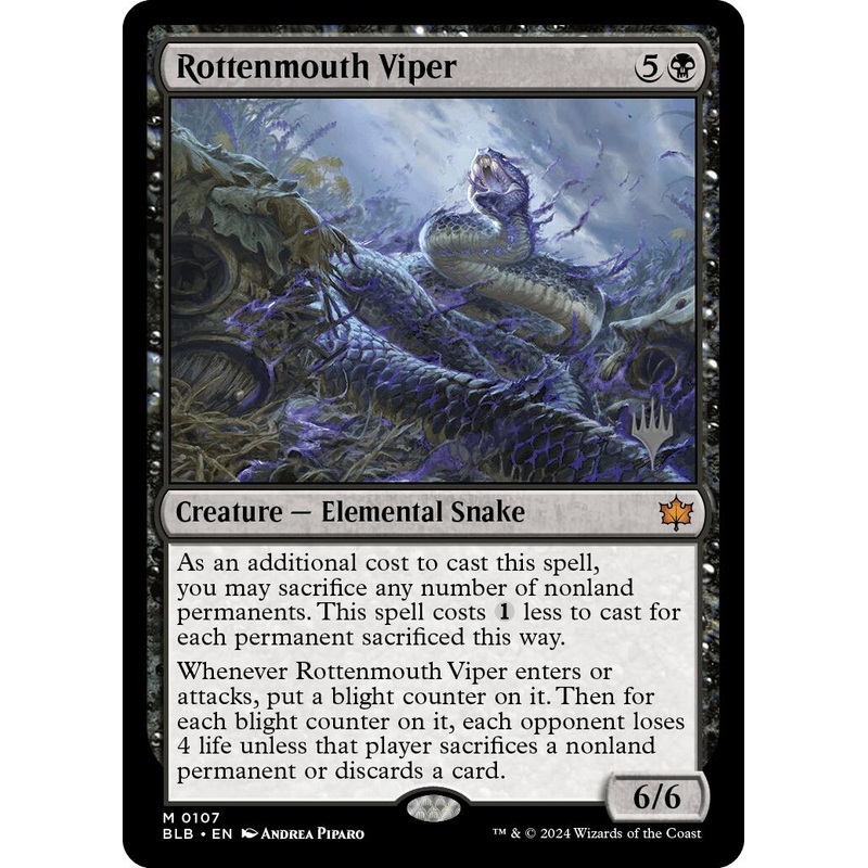 Rottenmouth Viper (Promo Pack) [Bloomburrow Promos]