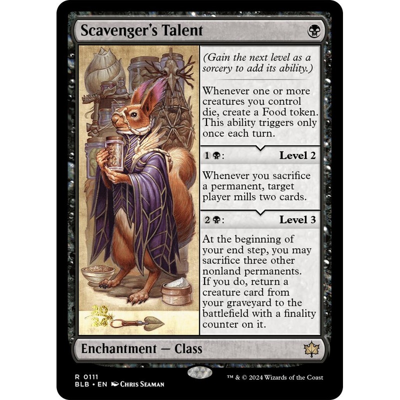 Scavenger's Talent [Bloomburrow Prerelease Promos]
