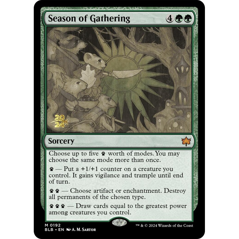 Season of Gathering [Bloomburrow Prerelease Promos]