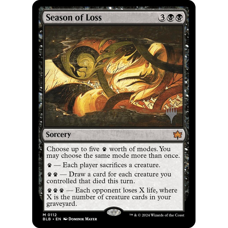 Season of Loss (Promo Pack) [Bloomburrow Promos]