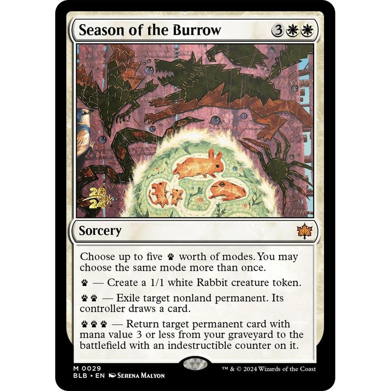 Season of the Burrow [Bloomburrow Prerelease Promos]