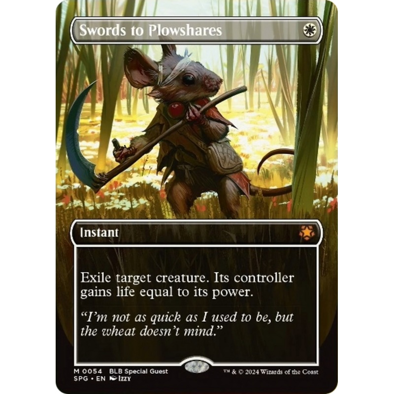 Swords to Plowshares (Borderless) [Bloomburrow Special Guests]