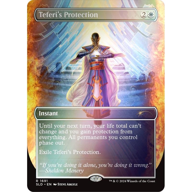 Teferi's Protection (1691) (Rainbow Foil) [Secret Lair: Sheldon's Spellbook]