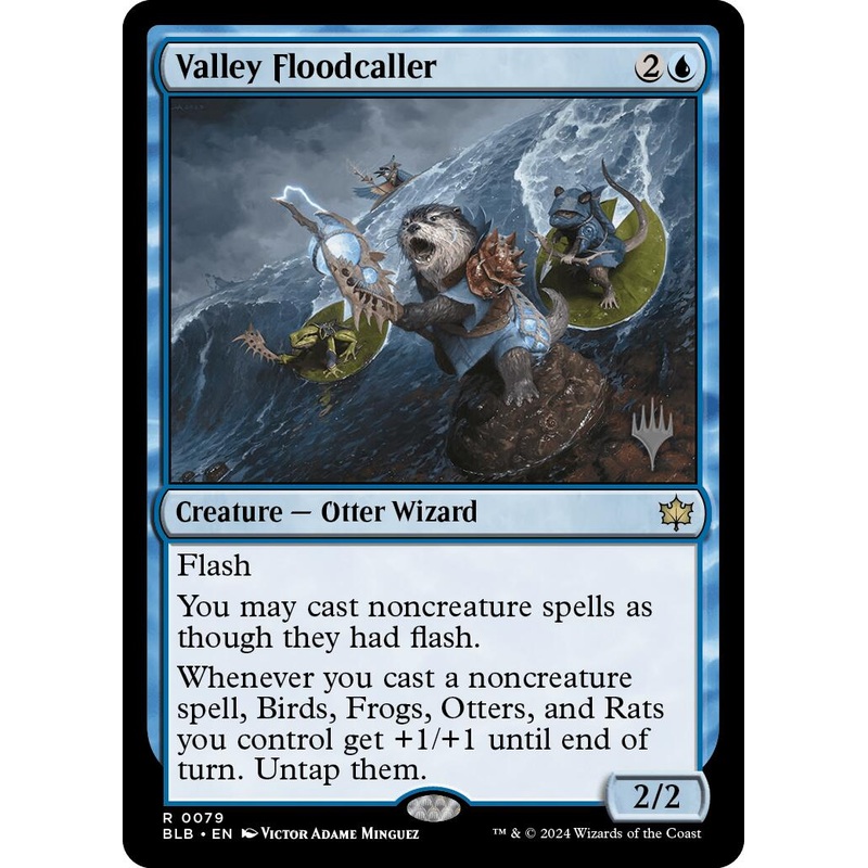 Valley Floodcaller (Promo Pack) [Bloomburrow Promos]