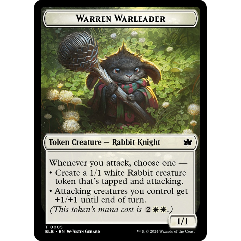 Warren Warleader Token [Bloomburrow Tokens]