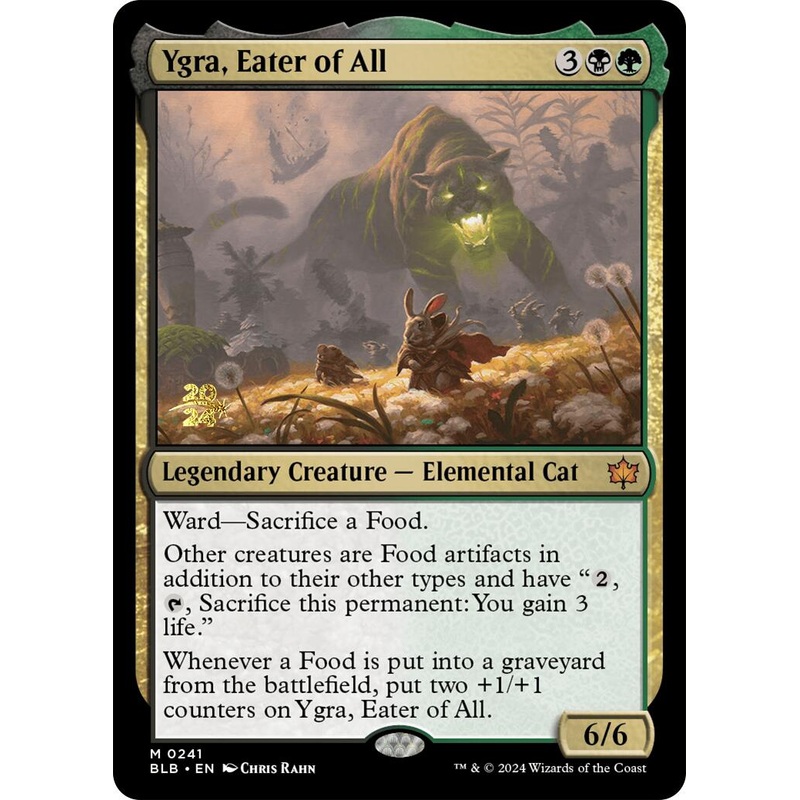 Ygra, Eater of All [Bloomburrow Prerelease Promos]