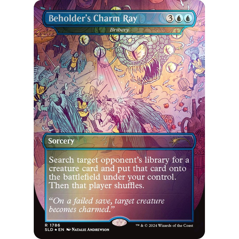 Beholder's Charm Ray - Bribery (Rainbow Foil) [Secret Lair Drop Series]