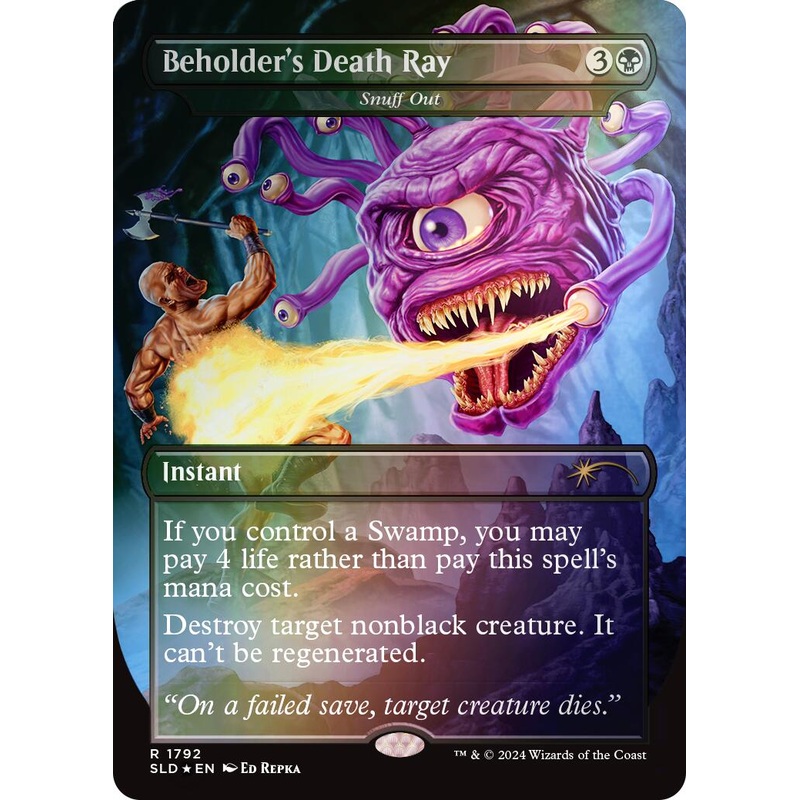 Beholder's Death Ray - Snuff Out (Rainbow Foil) [Secret Lair Drop Series]
