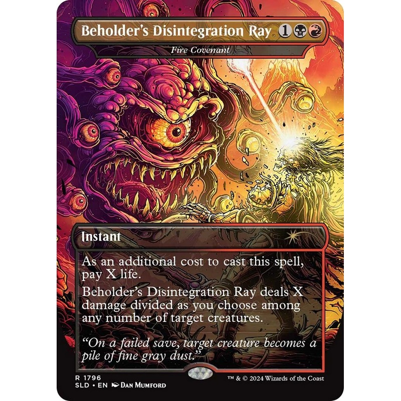 Beholder's Disintegration Ray - Fire Covenant [Secret Lair Drop Series]