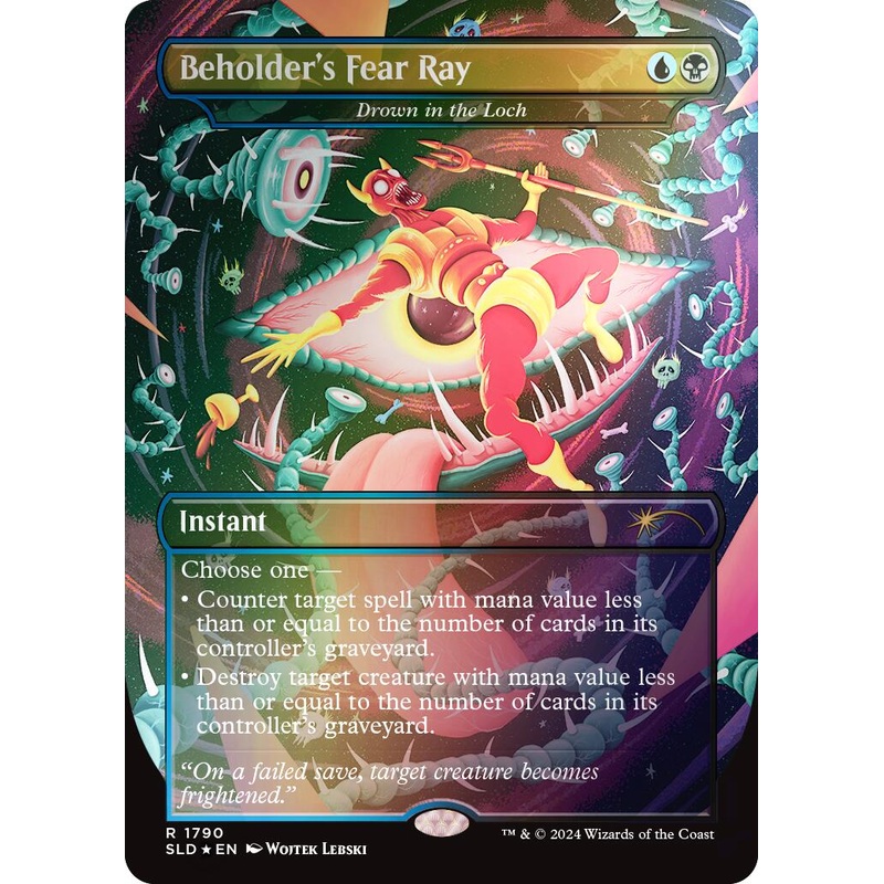 Beholder's Fear Ray - Drown in the Loch (Rainbow Foil) [Secret Lair Drop Series]
