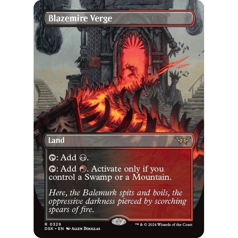 Blazemire Verge (Borderless) [Duskmourn: House of Horror]
