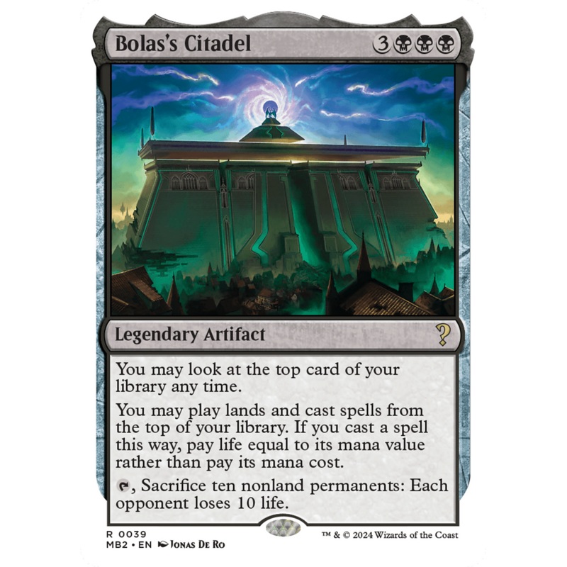 Bolas's Citadel (White Border) [Mystery Booster 2]
