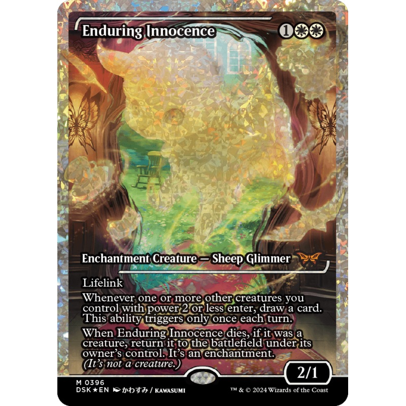 Enduring Innocence (Japan Showcase Fracture Foil) [Duskmourn: House of Horror]