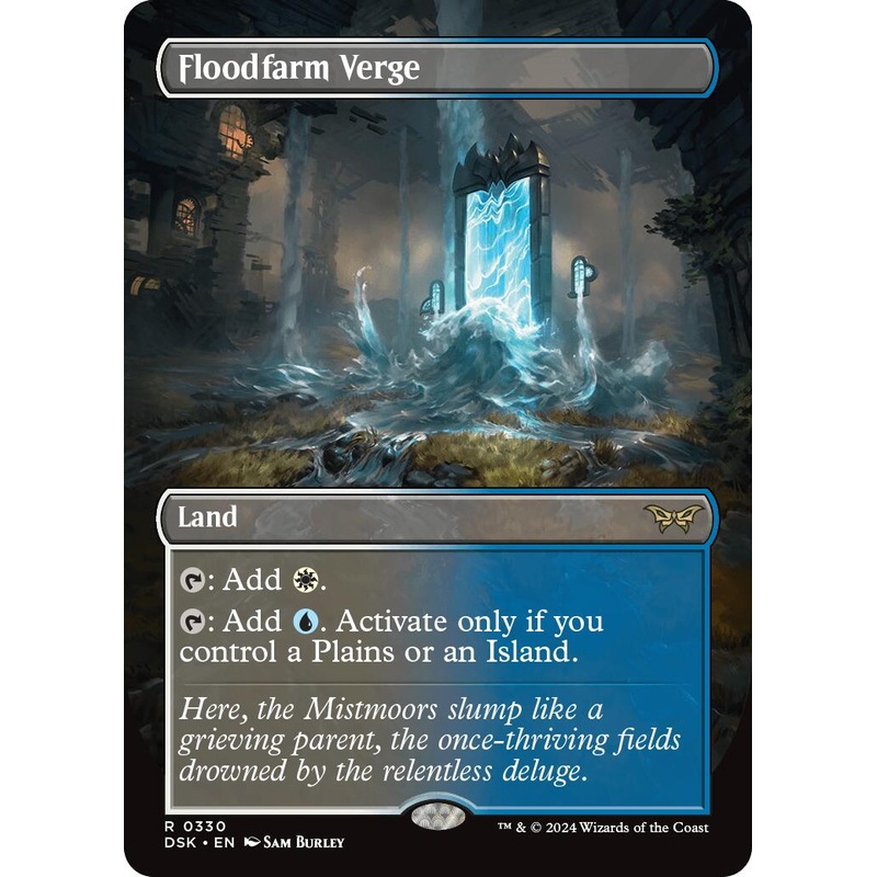 Floodfarm Verge (Borderless) [Duskmourn: House of Horror]