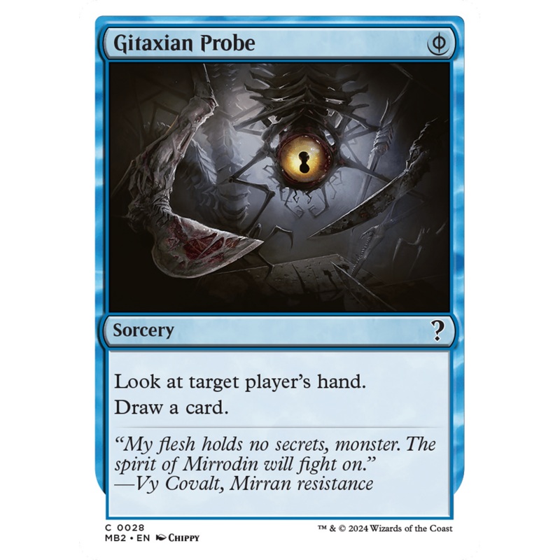 Gitaxian Probe (White Border) [Mystery Booster 2]