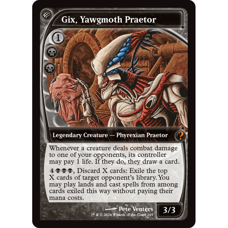 Gix, Yawgmoth Praetor (Future Sight) [Mystery Booster 2]