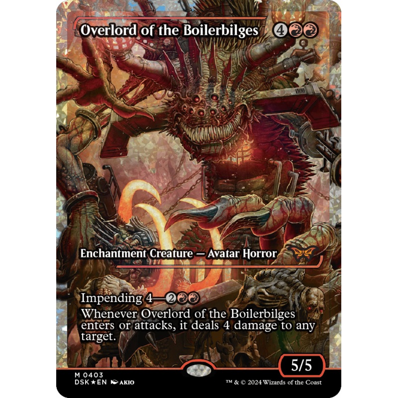 Overlord of the Boilerbilges (Japan Showcase Fracture Foil) [Duskmourn: House of Horror]